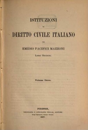 Istituzioni di diritto civile Italiano. 2