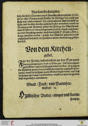 Gebet am Sontag vor der Predigt