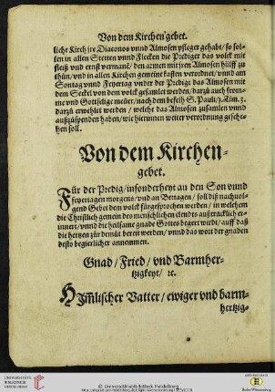 Gebet am Sontag vor der Predigt