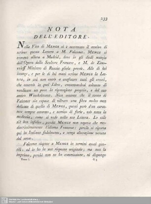 Anmerkungen des Verfassers : Nota Dell'Editore.