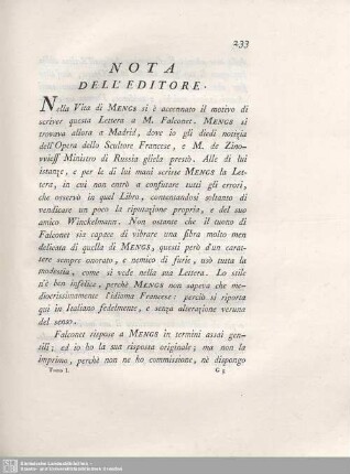 Anmerkungen des Verfassers : Nota Dell'Editore.