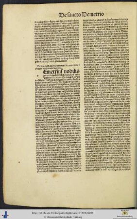 De sancto Demetrio martyre