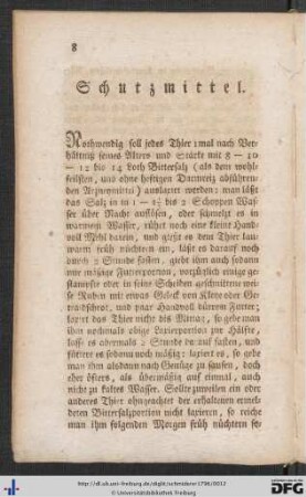 Schutzmittel.