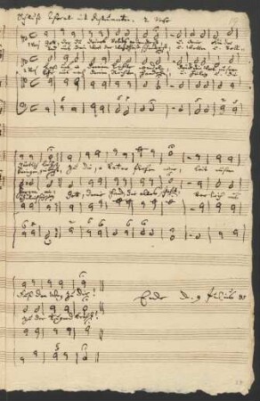14. Schluß-Choral: Gott, der du deines Volks gedenkest