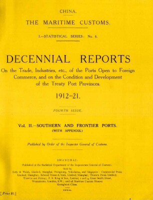 Vol. II. - Southern and frontier ports