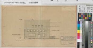 Billerbeck (Billerbeck) Postamt Ansicht 1979 1 : 100 30 x 57 Zeichnung Oberpostdirektion Münster