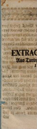 Extract eines Schreibens aus Turin vom 10. Junii 1690