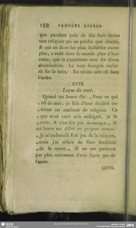 CCVI. Leçon du curé