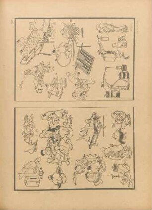 DE [Croquis populaires, tirés de la Mangua de Hokusai]