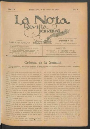 Crónica de la semana
