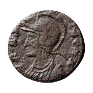 Münze, Follis, Aes 4, 330 - 333 n. Chr.