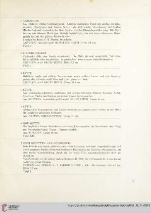 [Antike Schmucksachen und Gegenstände der Kleinkunst in Gold, Edelstein, Halbedelstein, Glas, Bronze usw.] (Nr. 1-126)