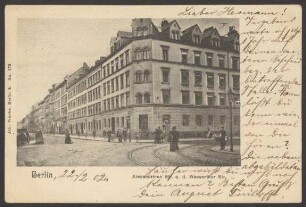 Ansichtskarte Alexandrinenstraße, Ecke Wassertorstraße