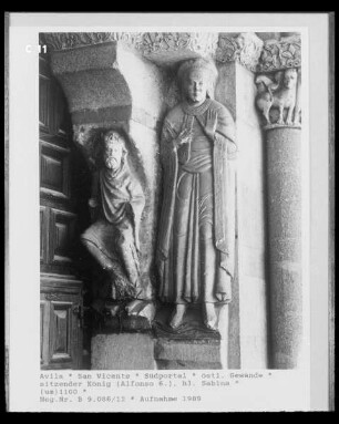 Südportal der Basílica de San Vicente — Östliches Gewände — König David oder Alfons VI.
