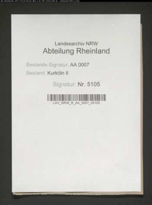 Abschriften der Urkunden Kurköln Nr. 1623-1625