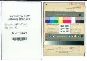 Entnazifizierung Richard Arndt , geb. 25.02.1894 (Polizeibeamter)
