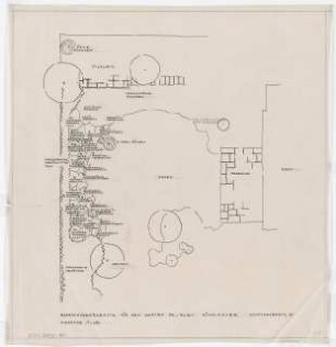 Garten Bley, Berlin-Nikolassee: Farbstaudenrabatte 1:100