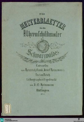 2: Musterblaetter für die Uhrenschildmaler des Schwarzwaldes