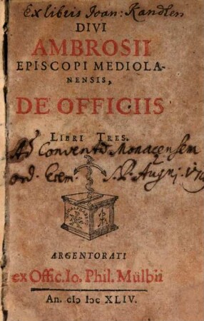De officiis : libri tres