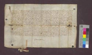 Lehnbrief der Präsenz des Basler Domkapitels für Konrad Wechelin von Lörrach.