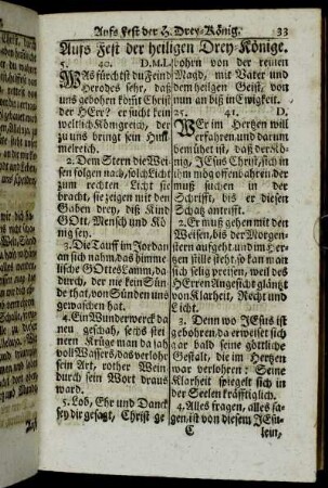 Aufs Fest der heiligen Drey-Könige