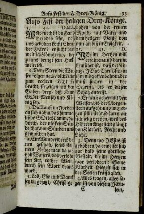 Aufs Fest der heiligen Drey-Könige