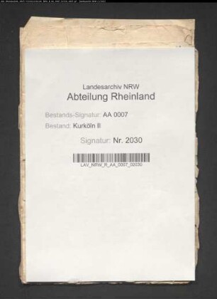 Verpachtung von Ackerland zu Sechtem