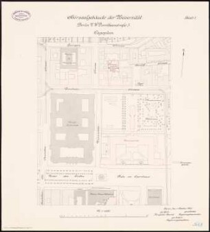 Friedrich-Wilhelms-Universität (Humboldt-Universität) Berlin Hörsaalgebäude: Lageplan 1:1000