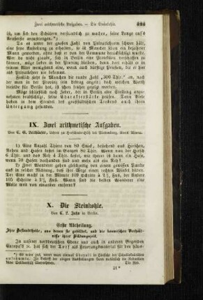 Zwei arithmetische Aufgaben