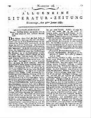 Cirillo, D.: Riflessioni intorno alla qualità delle acque nella concia de' cuoi. Ed. 2. Neapel 1786
