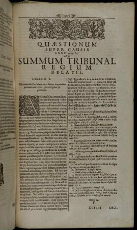 Quæstionum Super causis Anno 1662. &c.