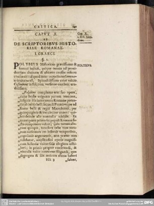 Caput X. De Scriptoribus Historiae Romanae