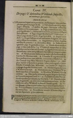 Caput IV. De pagis & ditionibus Witikindo subiestis, ad eundemque spectantibus