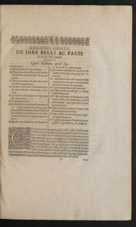 Caput I. Quid Bellum, quid Jus.
