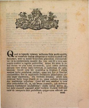 Animadversionum ad phychologiam sacram particula ..., 1. Commentatio qua ad sacra pentecostalia ... celebranda ... excitat ...
