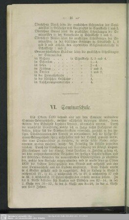 VI. Seminarschule