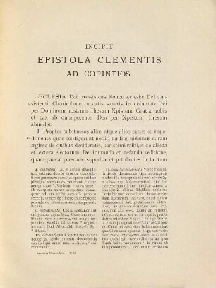 Sancti Clementis Romani ad Corinthios epistulae versio latina antiquissima