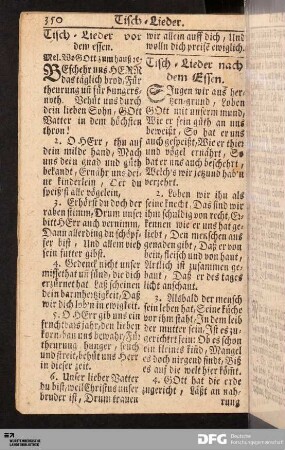 Tisch-Lieder.