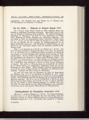 An der Vesle - Ruhezeit in Belgien - August 1918