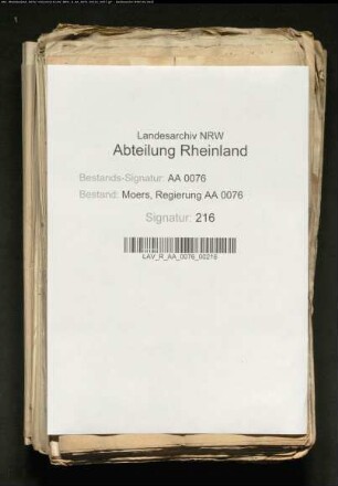 Generalia in Kirchen-, Schul- und Armenwesen II