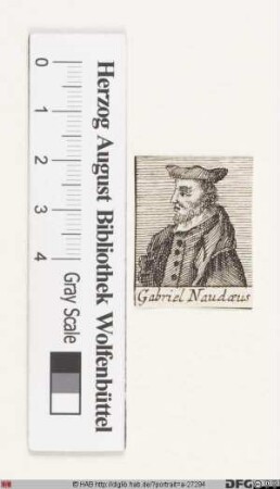 Bildnis Gabriel Naudé (lat. Naudaeus)