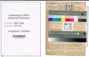 Entnazifizierung Wilhelm Jungjohann , geb. 07.05.1891 (Schornsteinfeger)