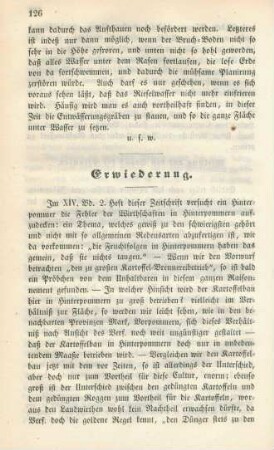 Erwiederung.
