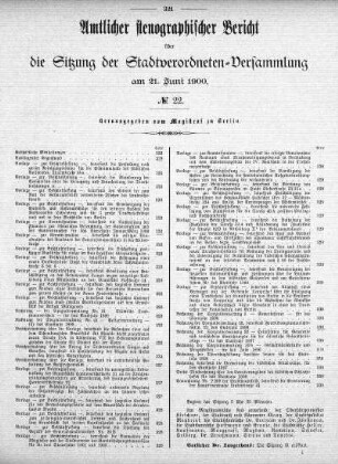 No. 22, 21. Juni 1900