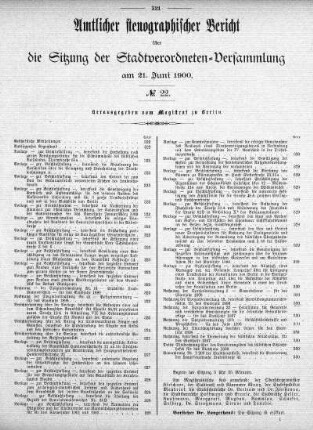 No. 22, 21. Juni 1900