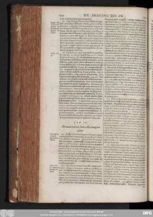 Cap. IV. De immortatlitate divinae illius imaginis parte.
