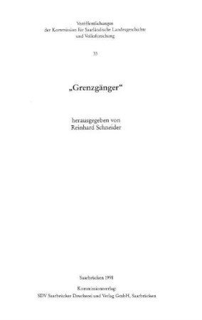 "Grenzgänger"