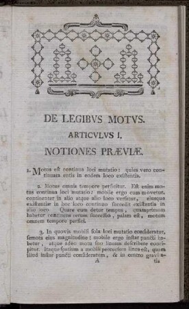 Articulus I. Notiones Prӕviӕ.