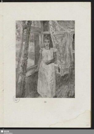 Frau am Fenster