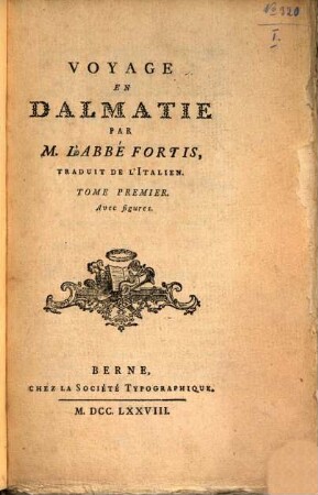Voyage En Dalmatie, 1